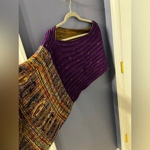 Asymmetrical Purple scarf